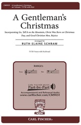 A Gentleman's Christmas TB choral sheet music cover